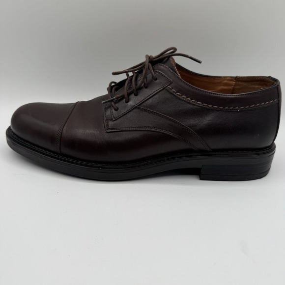 Bostonian Strada Size 9 M Brown Lace Up Dress Shoes Derby Leather Italy - Picture 9 of 12